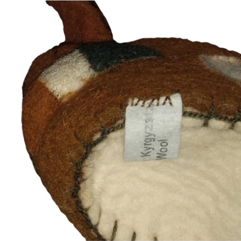 NWOT 100% Wool Deer Slippers Infants Cute! - Picture 6 of 7